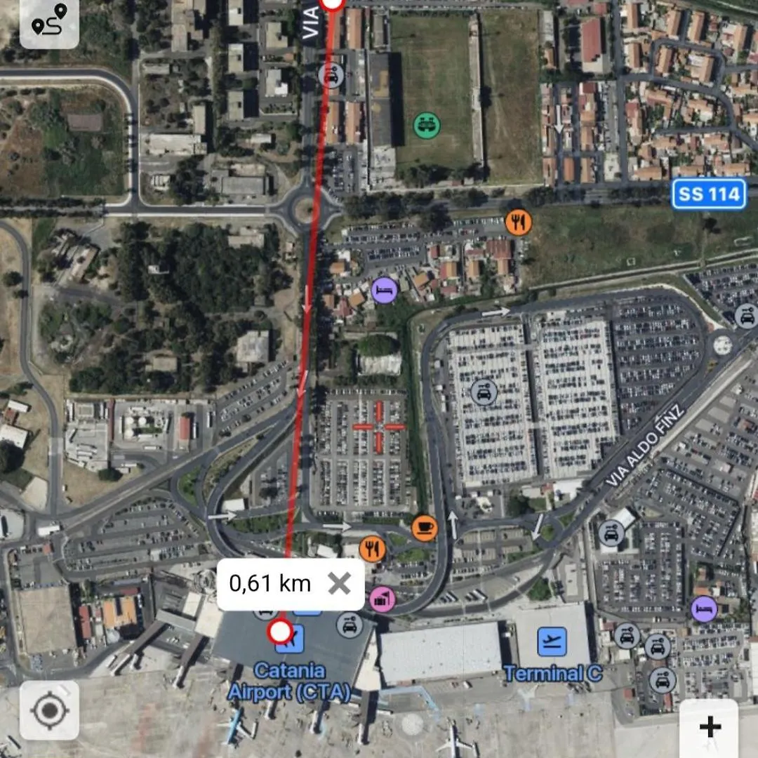 לינה וארוחת בוקר קטאניה House Il Quadrifoglio Airport Fontanarossa איטליה